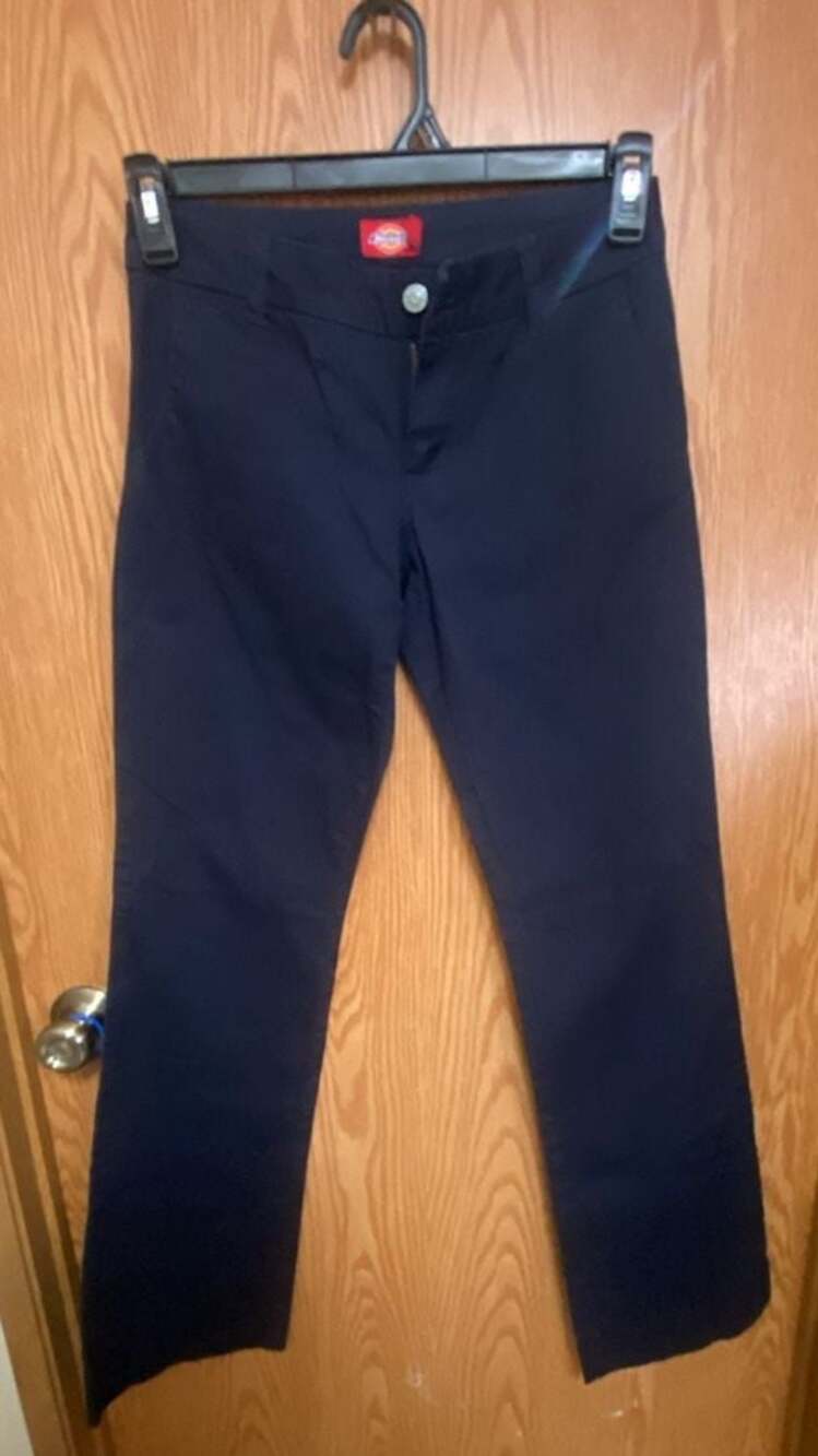 Dickies Women's Navy Blue Stretch Uniform Chino Pants